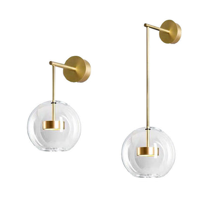 Isabelle Glaskugel LED Wandleuchte