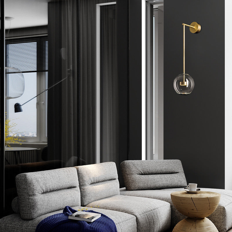 Isabelle Glaskugel LED Wandleuchte