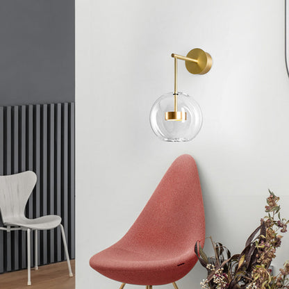 Isabelle Glaskugel LED Wandleuchte