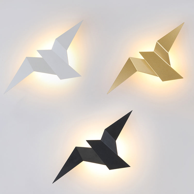 Élina Origami Bird LED Wall Sconce Gold/Black/White