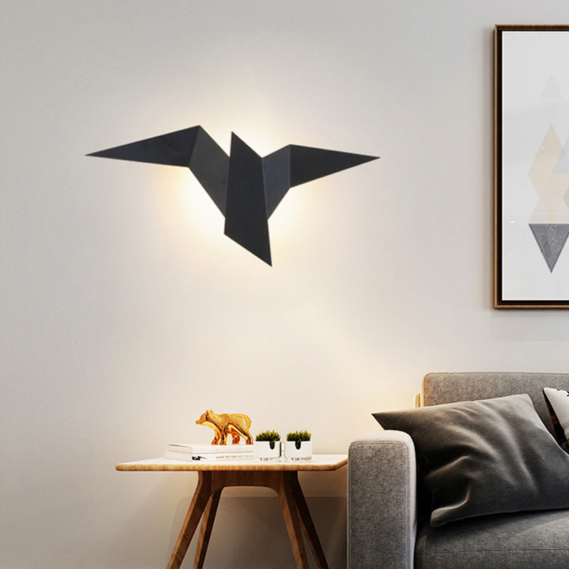 Élina Origami Bird LED Wall Sconce Gold/Black/White