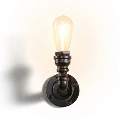 Noémie Pipe Socket Wall Sconce Industrial Black/Bronze