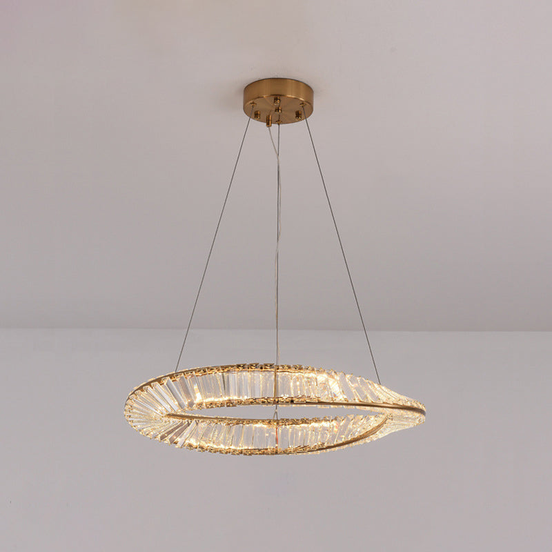 Céline Twisted Ring Kristall LED-Kronleuchter