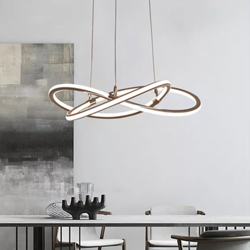 Clara LED-Pendelleuchte Gold Moderner Kronleuchter