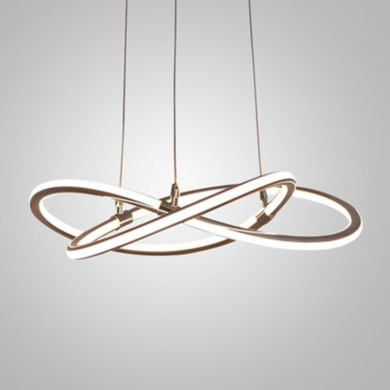 Clara LED-Pendelleuchte Gold Moderner Kronleuchter