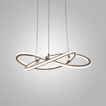 Clara Strip LED Pendant Light Gold Modern Chandelier