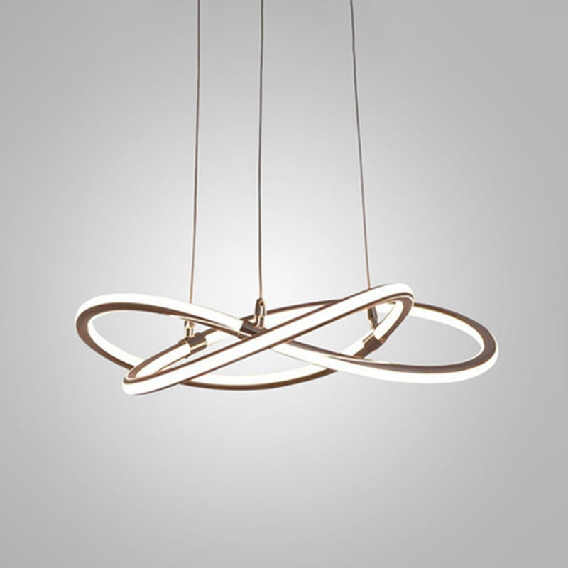 Clara LED-Pendelleuchte Gold Moderner Kronleuchter