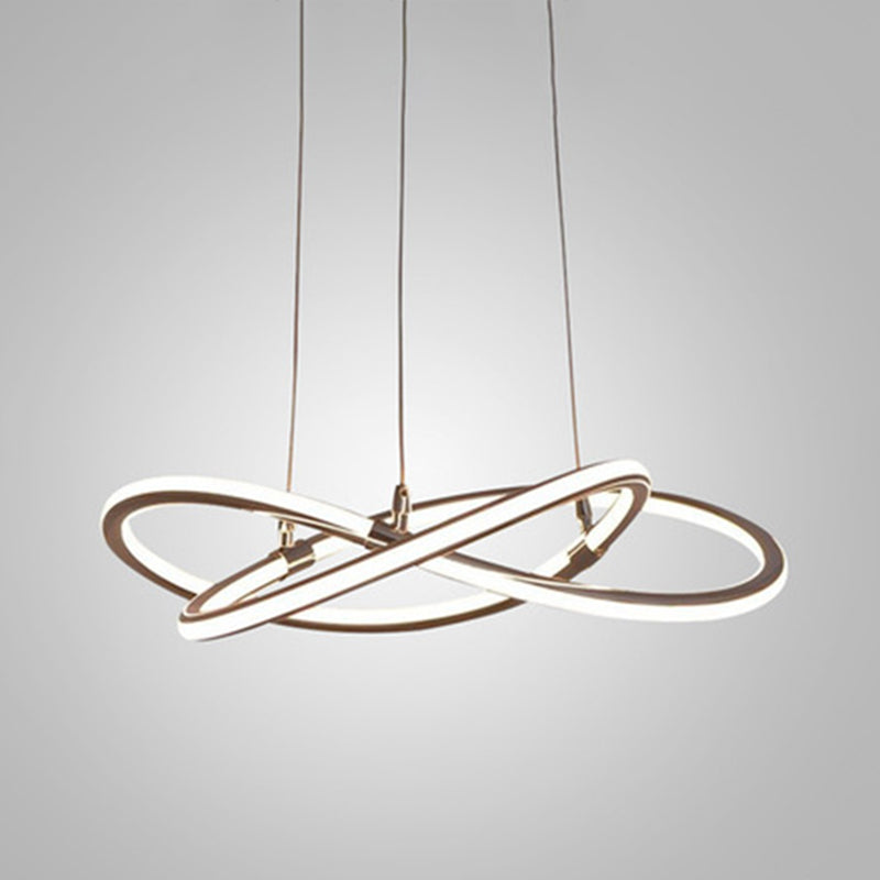 Clara LED-Pendelleuchte Gold Moderner Kronleuchter