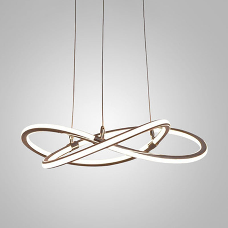 Clara LED-Pendelleuchte Gold Moderner Kronleuchter