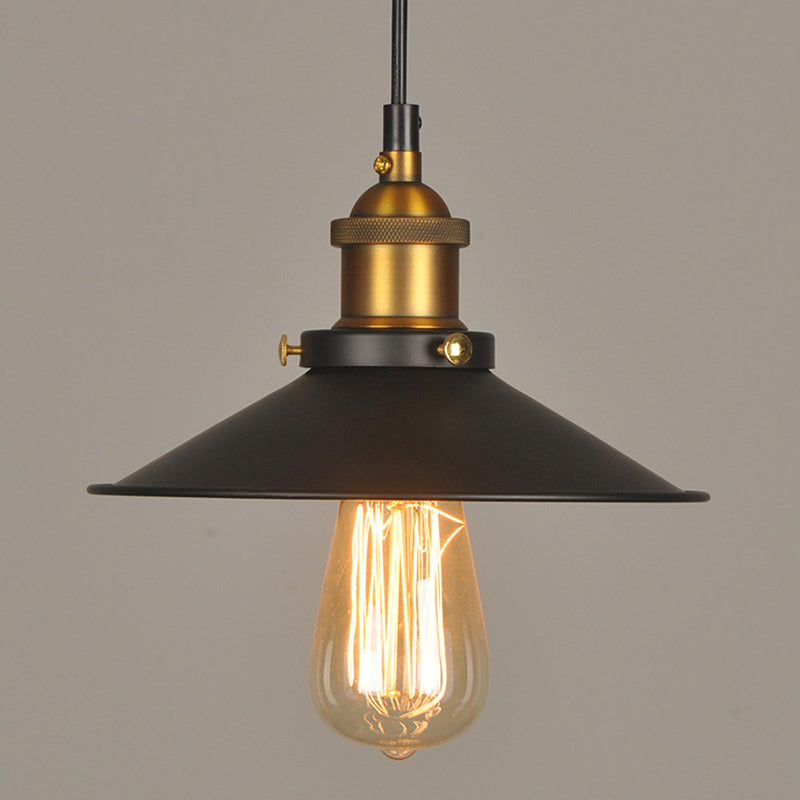 Élodie Pendelleuchte Schwarz Industrielle Lagerhauslampe