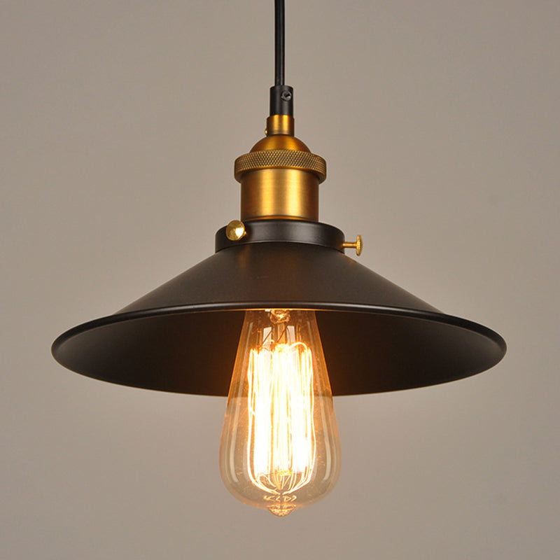 Élodie Pendelleuchte Schwarz Industrielle Lagerhauslampe