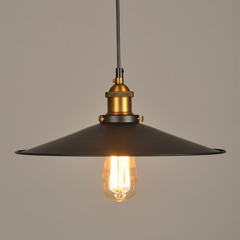 Élodie Pendelleuchte Schwarz Industrielle Lagerhauslampe