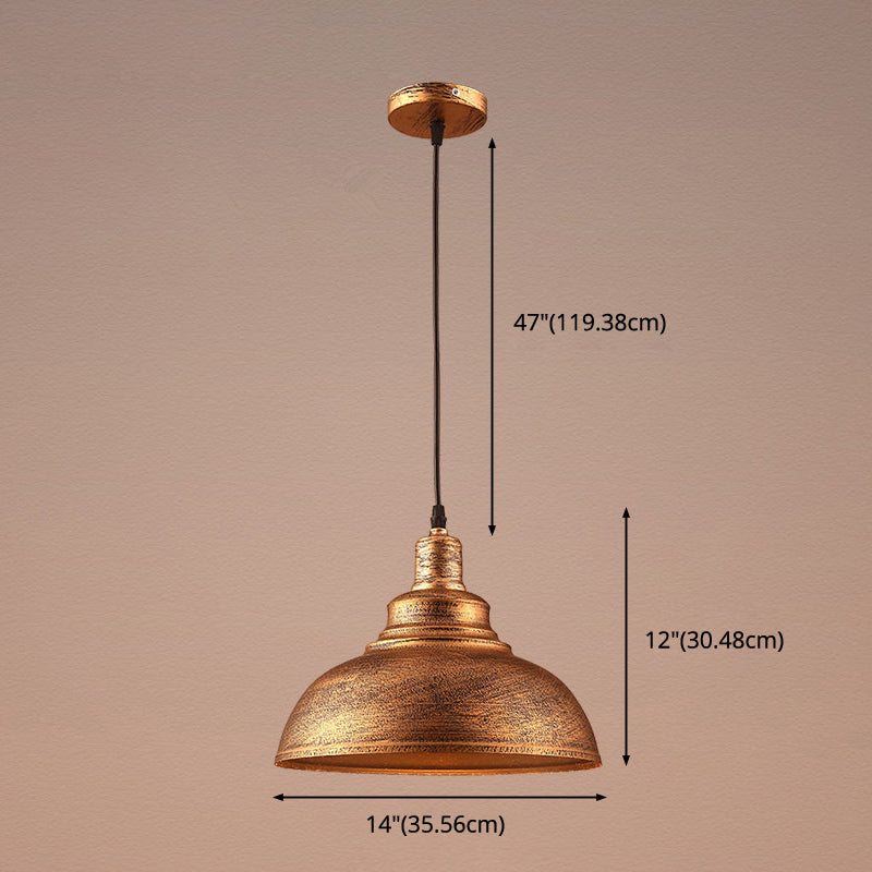 Aurélia Bowl Pendelleuchte Vintage Industrial Metall Hängeleuchte