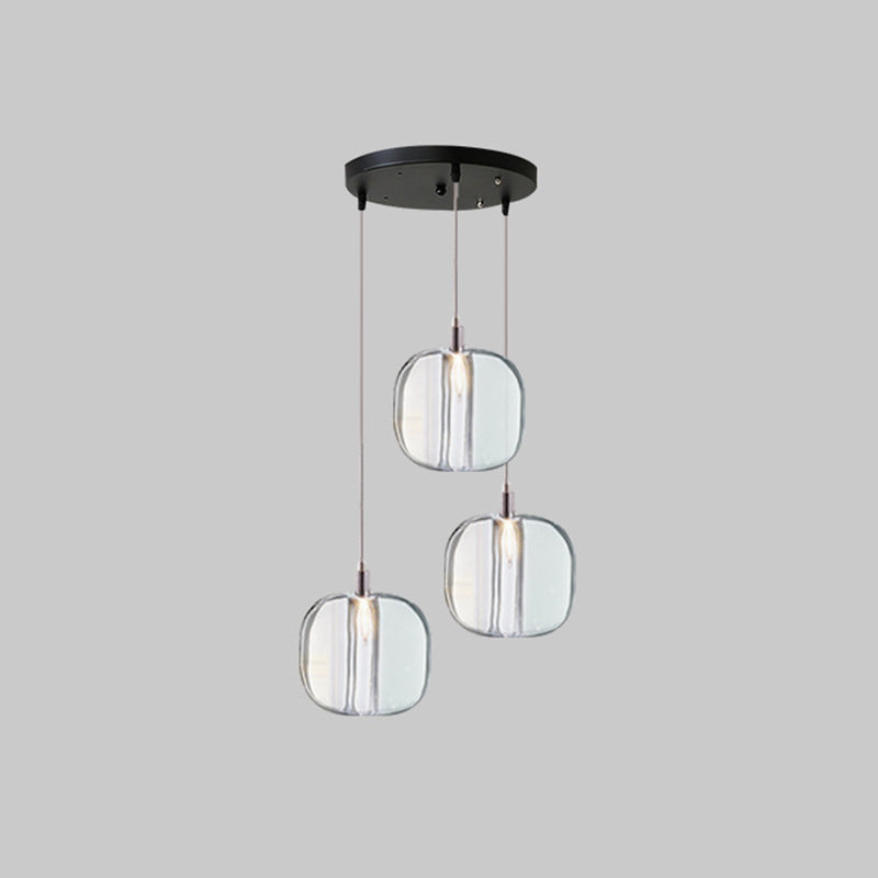 Isabelle LED-Pendelleuchte aus mundgeblasenem Glas im postmodernen Design