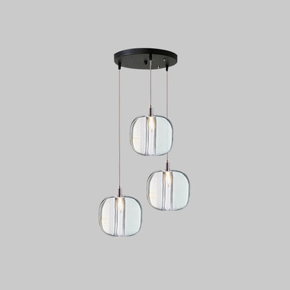Isabelle LED-Pendelleuchte aus mundgeblasenem Glas im postmodernen Design