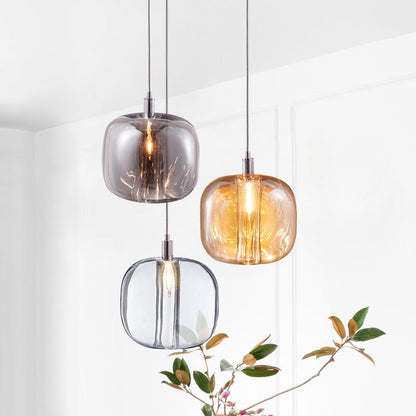 Isabelle LED-Pendelleuchte aus mundgeblasenem Glas im postmodernen Design