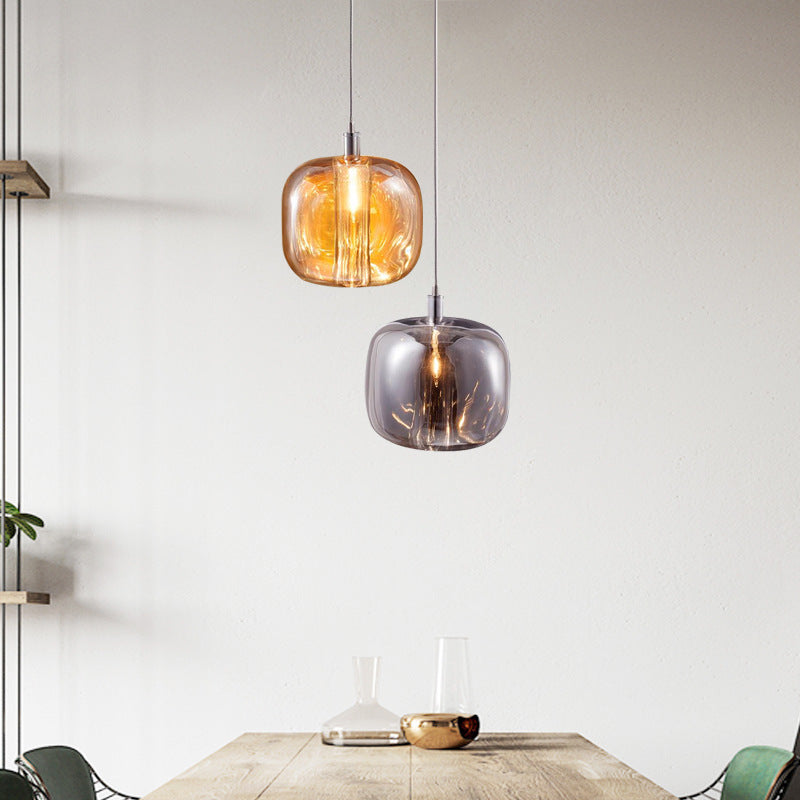 Isabelle LED-Pendelleuchte aus mundgeblasenem Glas im postmodernen Design