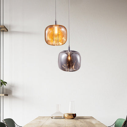 Isabelle LED-Pendelleuchte aus mundgeblasenem Glas im postmodernen Design