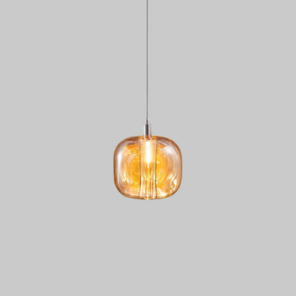 Isabelle LED-Pendelleuchte aus mundgeblasenem Glas im postmodernen Design
