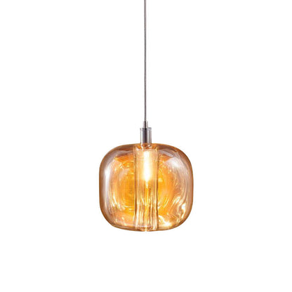 Isabelle LED-Pendelleuchte aus mundgeblasenem Glas im postmodernen Design