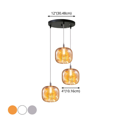 Isabelle LED-Pendelleuchte aus mundgeblasenem Glas im postmodernen Design