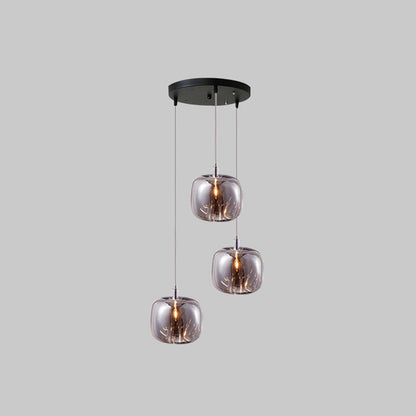 Isabelle LED-Pendelleuchte aus mundgeblasenem Glas im postmodernen Design