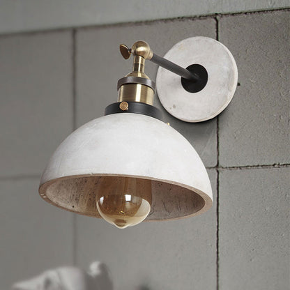 Elise Industrielle Wandlampe mit verstellbarem grauen Metallschirm