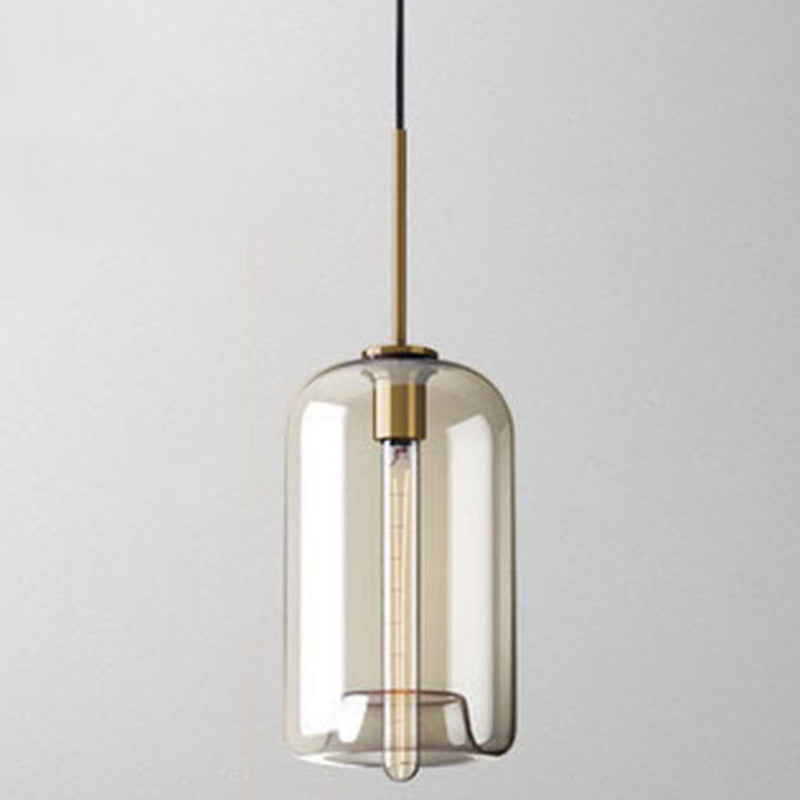 Élise Cognac Glas Hängeleuchte