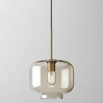 Élise Cognac Glas Hängeleuchte