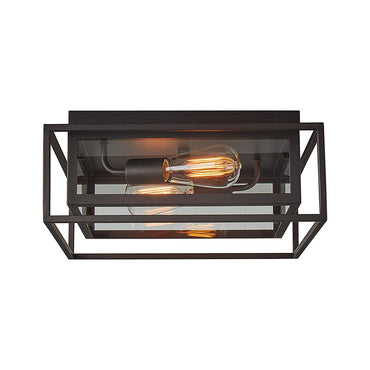 Valérie Vintage quadratische Deckenleuchte mit Glas