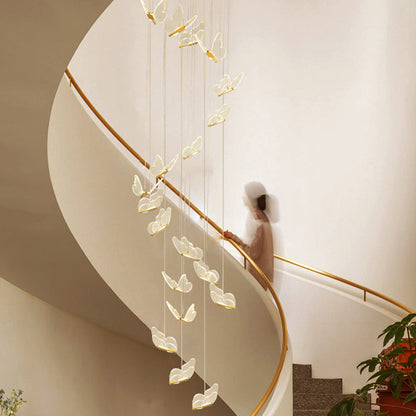 Élise Butterfly Spiral LED Pendant Light