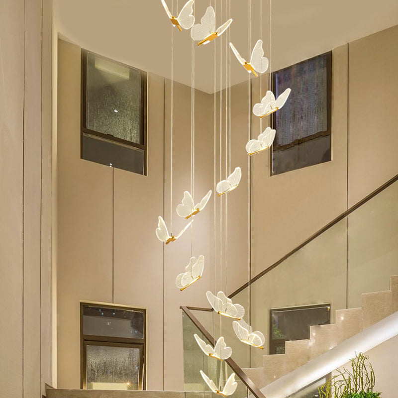Élise Butterfly Spiral LED Pendant Light