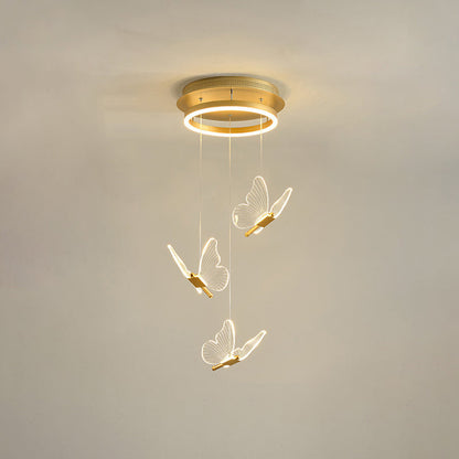 Élise Butterfly Spiral LED Pendant Light