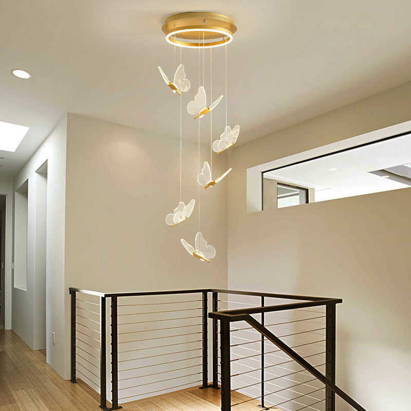 Élise Butterfly Spiral LED Pendant Light