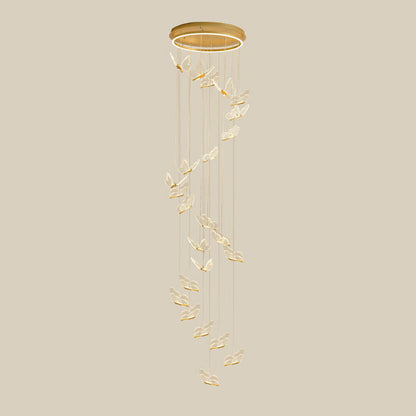Élise Butterfly Spiral LED Pendant Light