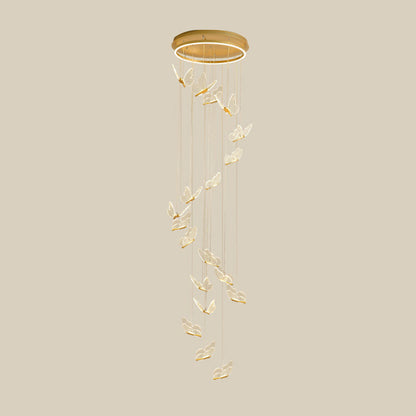 Élise Butterfly Spiral LED Pendant Light