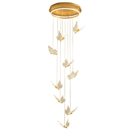 Élise Butterfly Spiral LED Pendant Light
