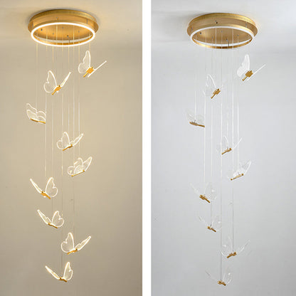 Élise Butterfly Spiral LED Pendant Light