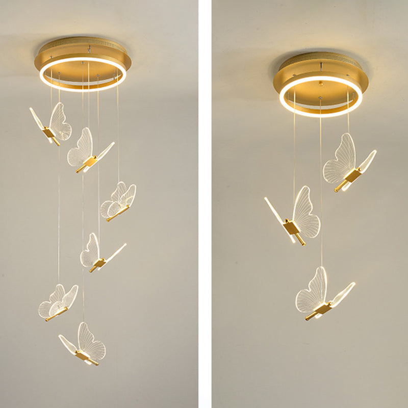 Élise Butterfly Spiral LED Pendant Light