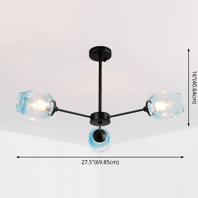 Delphine Whiskeyglas-Ast-Kronleuchter Modernes Pendel