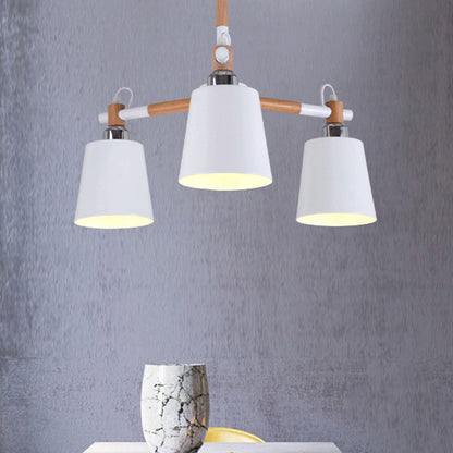 Céline Rubber Wood Pendant Chandelier Modern Minimalist Light