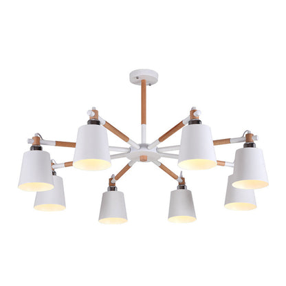 Céline Rubber Wood Pendant Chandelier Modern Minimalist Light