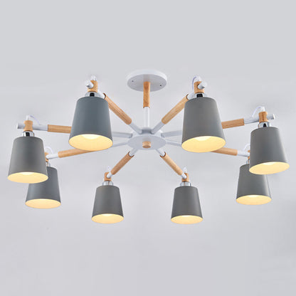 Lucienne Wood Akzent Sputnik Kronleuchter Moderne Pendelleuchte