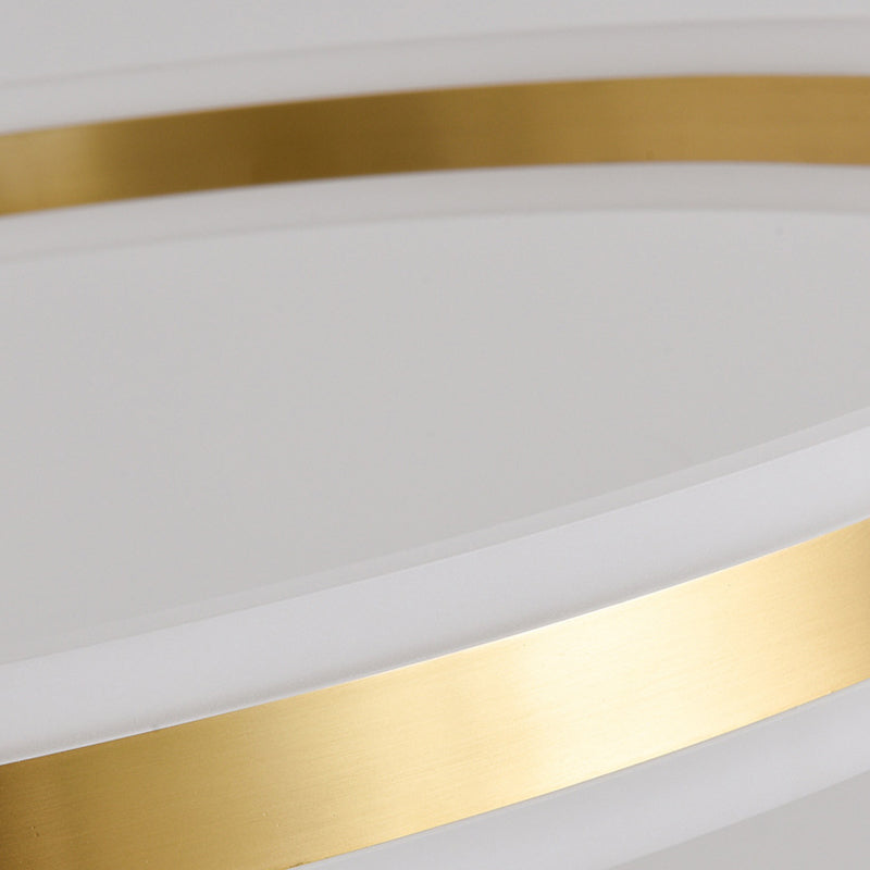 Madeleine gestufter LED-Kronleuchter, Gold, modernes Pendel