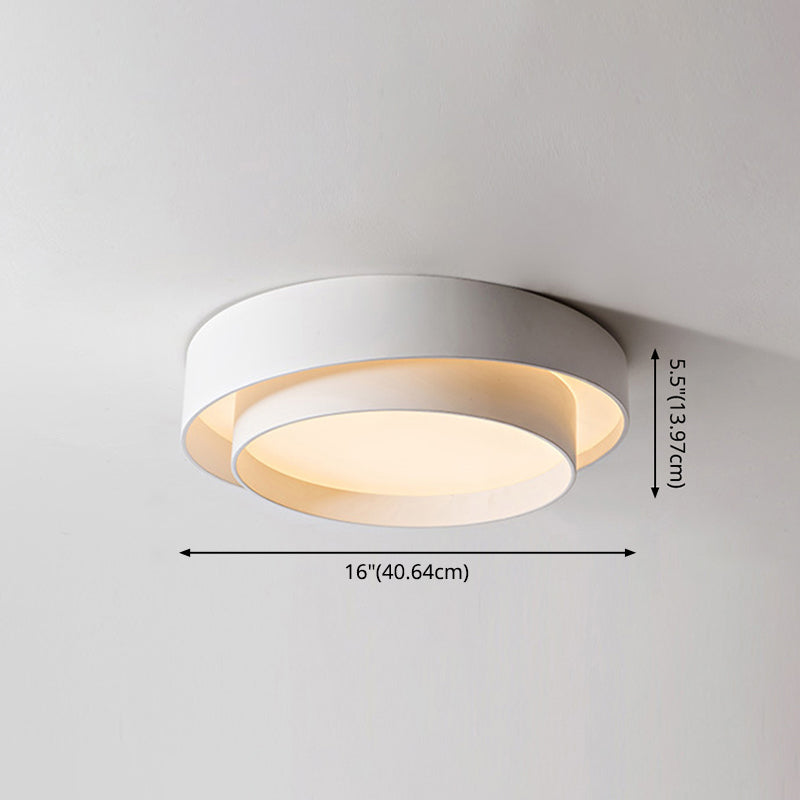 Chloé Nordic White runde LED-Deckenleuchte