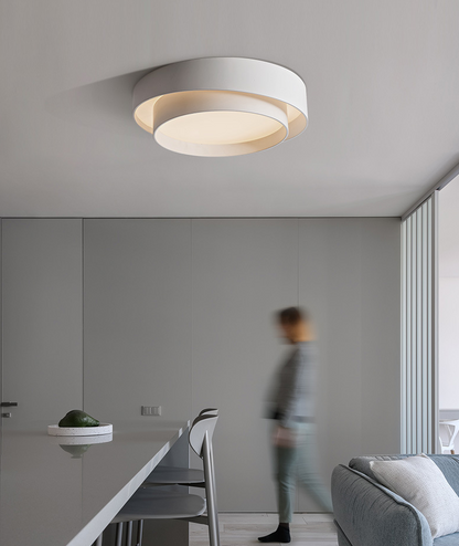 Chloé Nordic White runde LED-Deckenleuchte