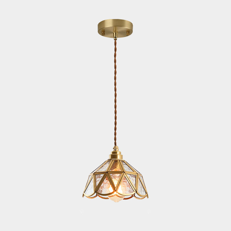 Élodie Hängelampe im Tiffany-Stil aus mattiertem Glas