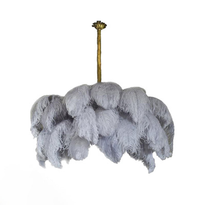 Camille Ostrich Feather Chandelier