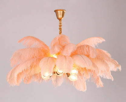 Camille Ostrich Feather Chandelier