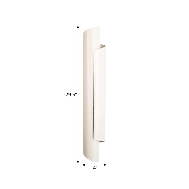 Valérie Scrolled Dual Light Wall Sconce Black/White/Gold
